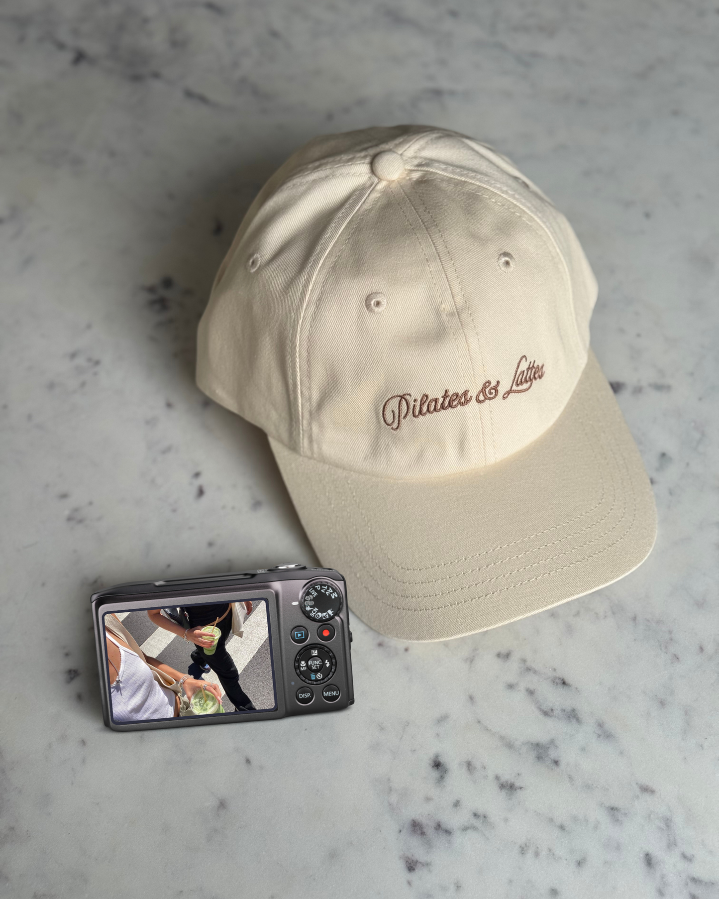 Pilates & Lattes Cap